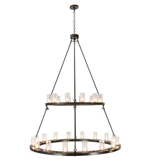 60"W Loxley 28 Lt Two Tier Chandelier