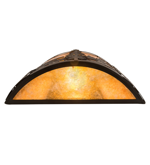 16" Wide Fly Fishing Creek Wall Sconce