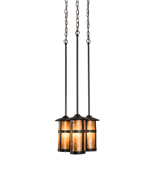 14" Wide Fulton Prime 3 Lt Cascading Pendant