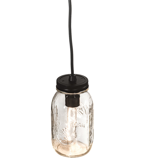 3.75" Wide Mason Jar Mini Pendant