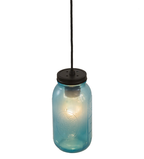 5" Wide Mason Jar Mini Pendant