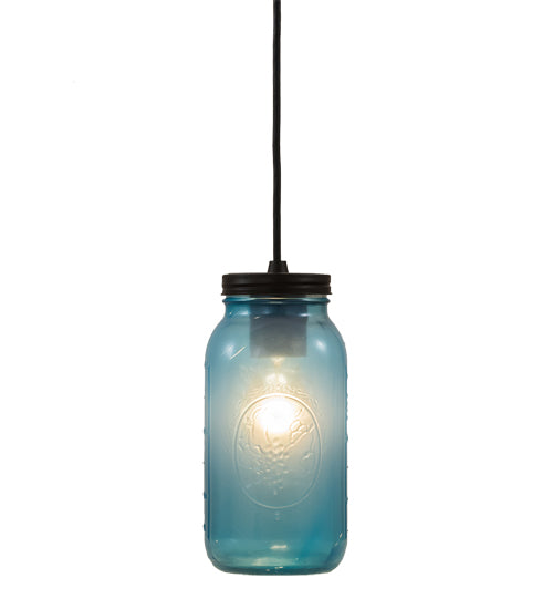 5" Wide Mason Jar Mini Pendant