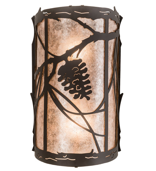 7" Wide Whispering Pines Wall Sconce