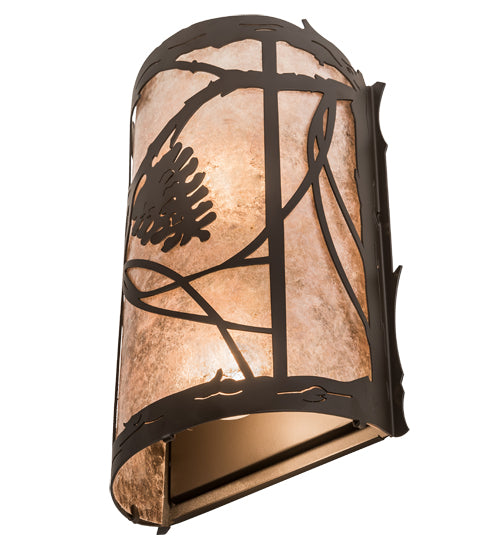 7" Wide Whispering Pines Wall Sconce