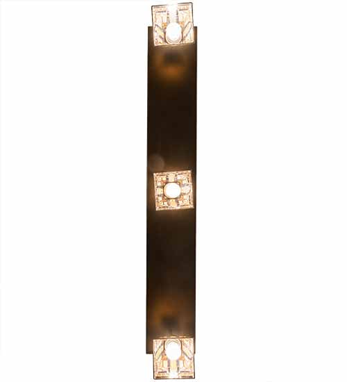 46" Wide Sierra Prairie Mission 3 Light Flushmount