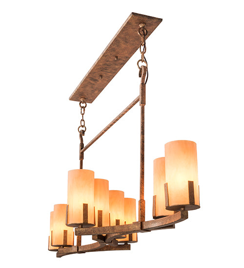 52" Long Cero 8 Light Oblong Chandelier