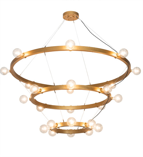 72" Wide Manheim Alva 24 Light Three Tier Chandelier