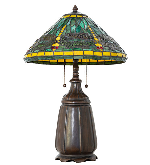 25" High Tiffany Dragonfly Table Lamp