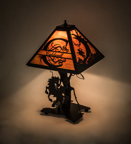 12.5" Wide Personalized Headless Horseman Table Lamp