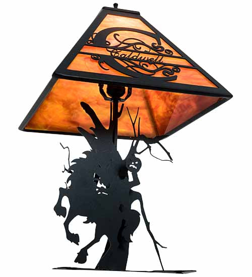 12.5" Wide Personalized Headless Horseman Table Lamp