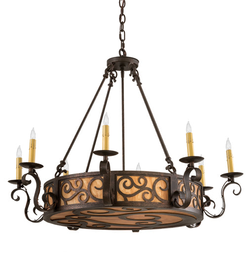 36" Wide Delano 8 Light Chandelier