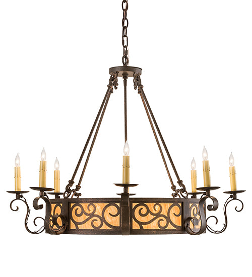 36" Wide Delano 8 Light Chandelier