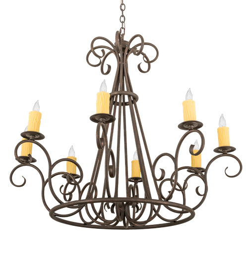 42" Wide Marguerite 8 Light Chandelier