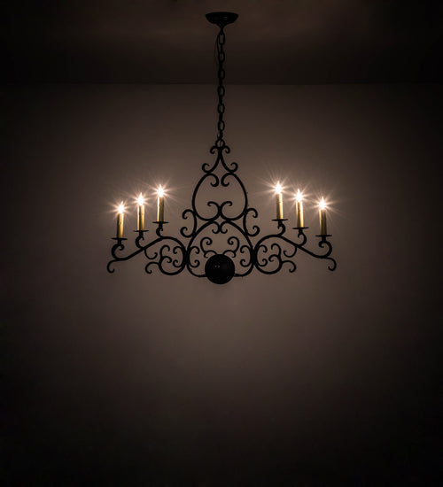 36" Long Meredith Oblong Chandelier