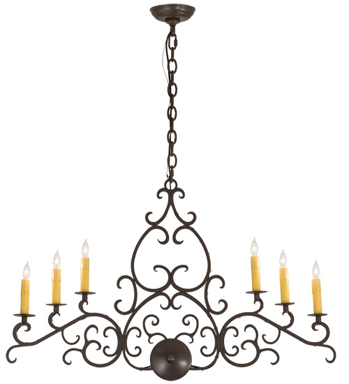 36" Long Meredith Oblong Chandelier