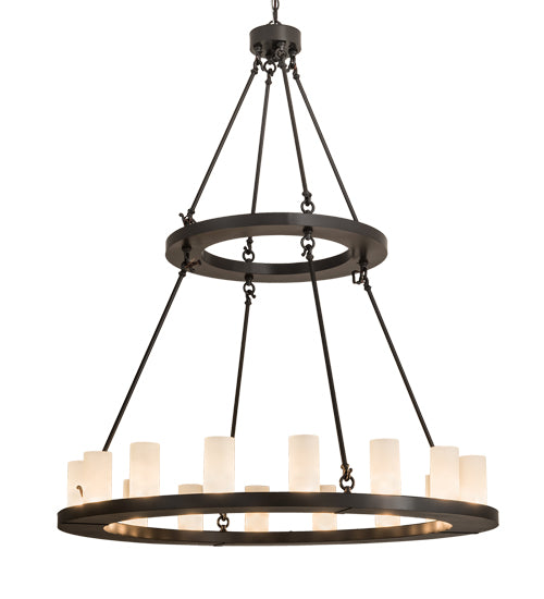 48" Wide Loxley 16 Lt Chandelier