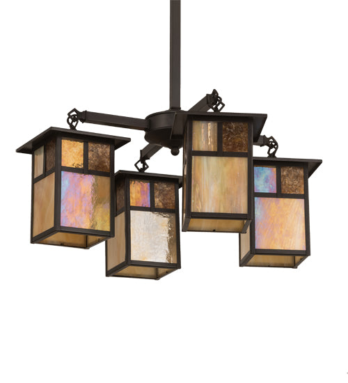 25"W Hyde Park "T" Mission 4 Lt Chandelier