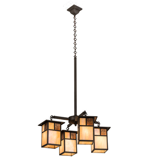 25"W Hyde Park "T" Mission 4 Lt Chandelier