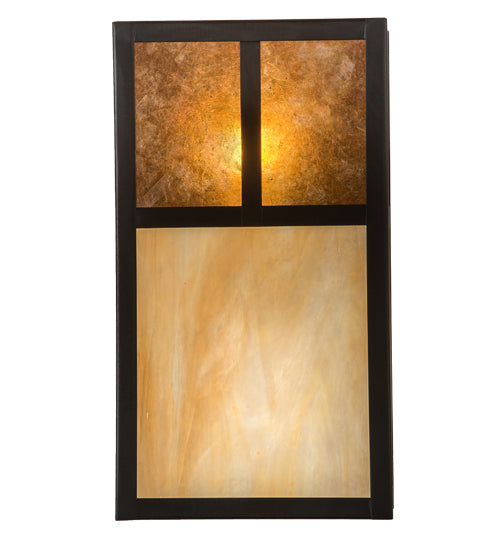 6.5"Wide Hyde Park "T" Mission Wall Sconce