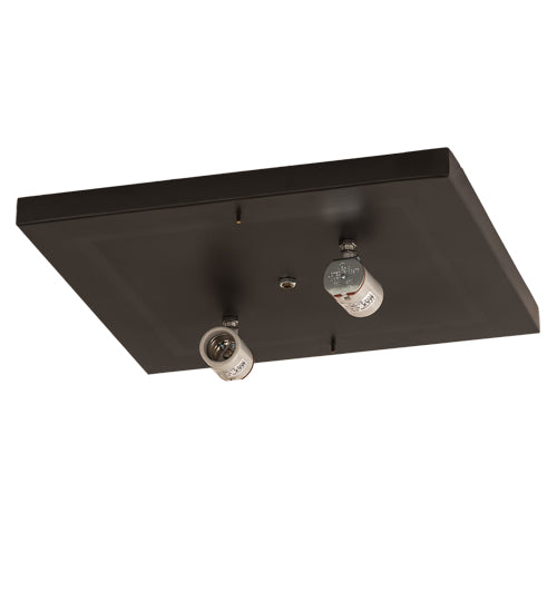 15"Square Hyde Park "T" Mission Flushmount