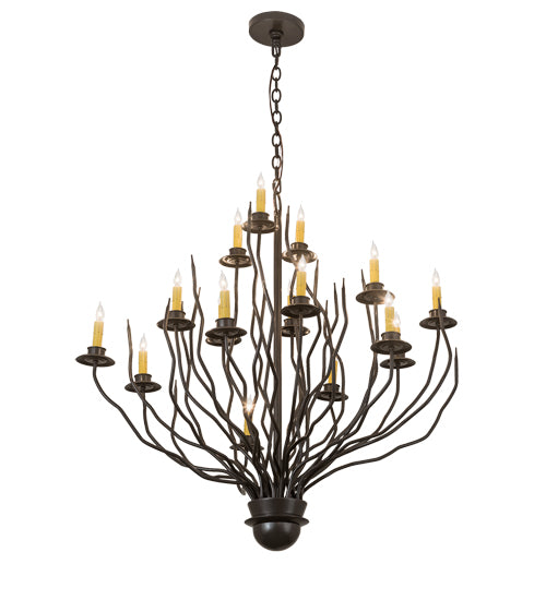 42"W Sycamore 16 Lt Chandelier