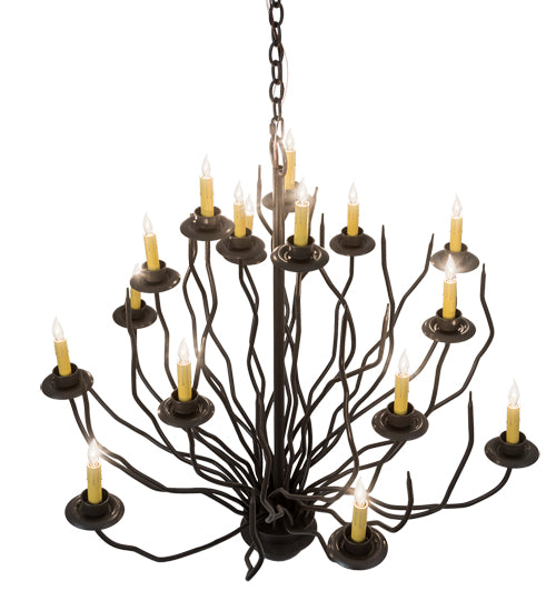 42"W Sycamore 16 Lt Chandelier