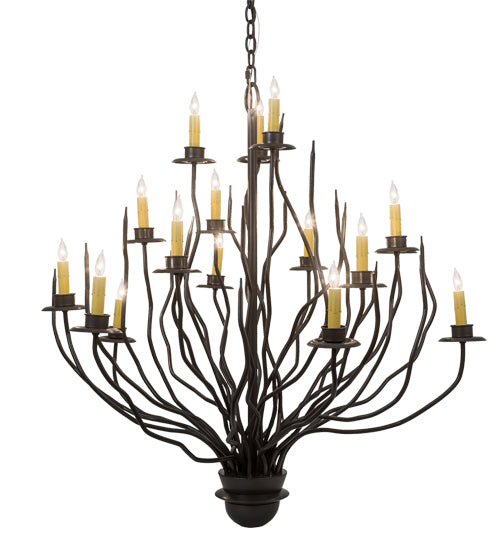 42"W Sycamore 16 Lt Chandelier