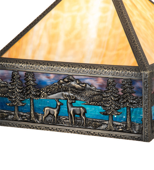 13" Square Deer Lodge Shade