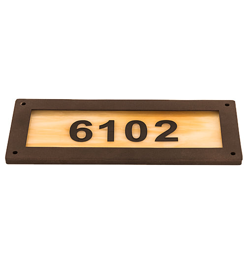 9.5" Wide Personalized Street Address Sign