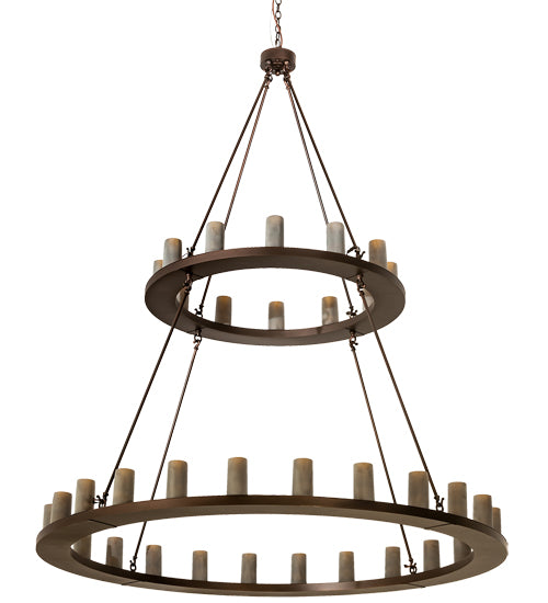 72" Wide Loxley 36 Light Two Tier Chandelier