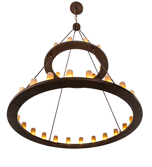 72" Wide Loxley 36 Light Two Tier Chandelier