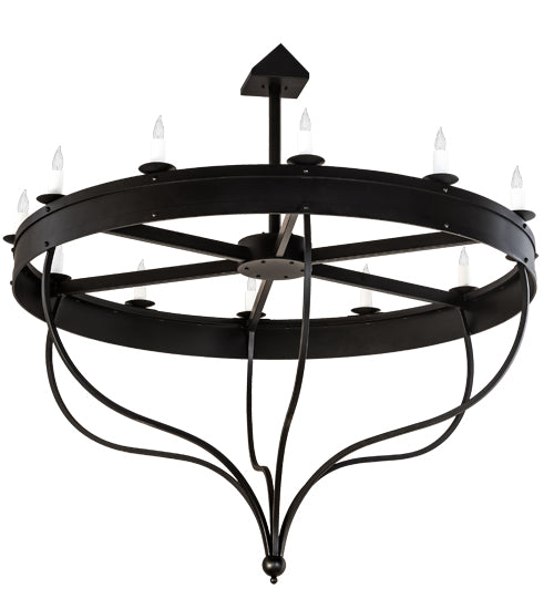 72" Wide Parnella 12 Light Chandelier