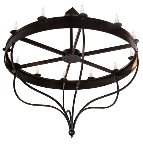 72" Wide Parnella 12 Light Chandelier