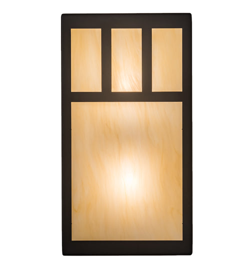 6.5" Wide Hyde Park Double Bar Mission Wall Sconce