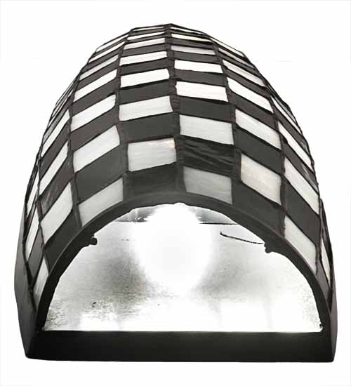 7" Wide Checkers Tube Wall Sconce