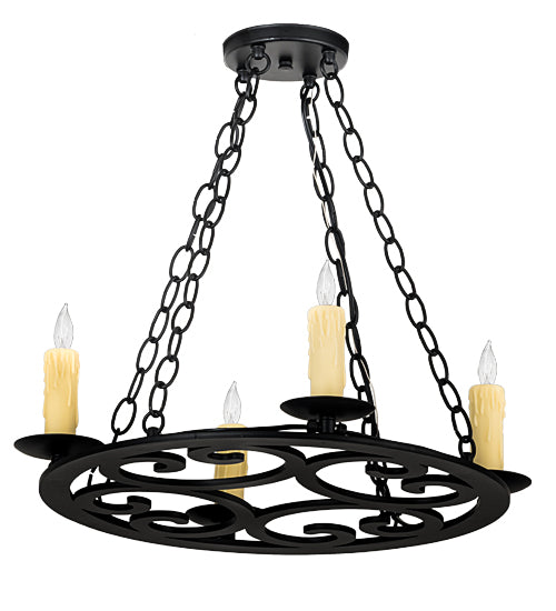 20" Wide Ashley 4 Lt Chandelier