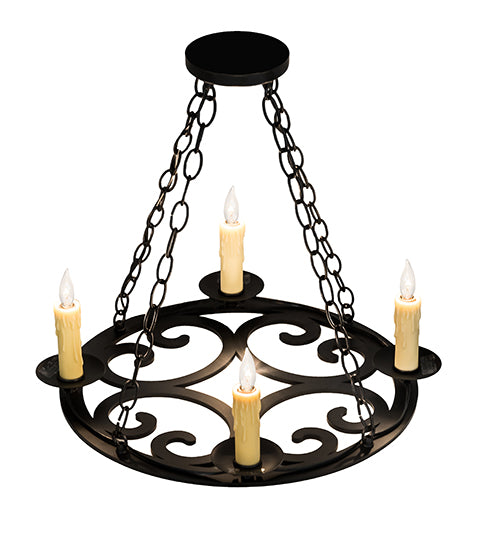 20" Wide Ashley 4 Lt Chandelier