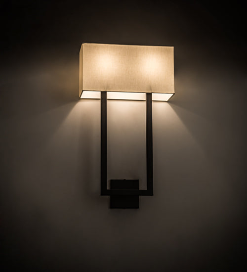 16" Wide Quadrato Langedon Wall Sconce