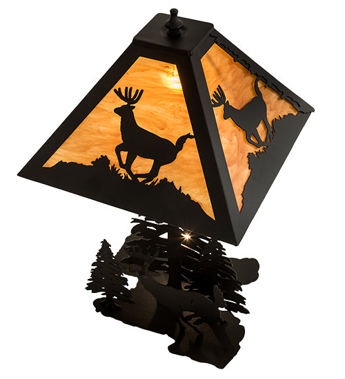 22" High Lone Deer Table Lamp