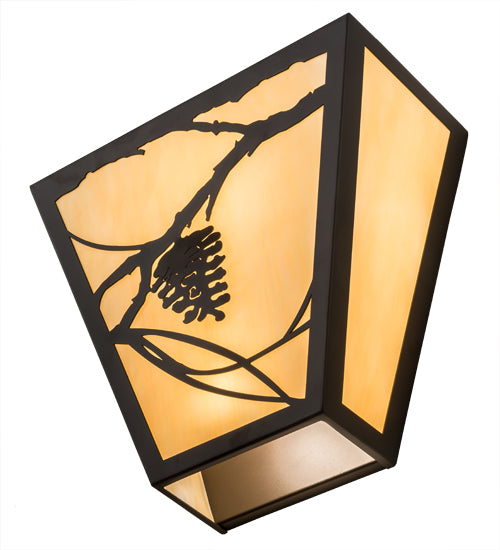 13" Wide Whispering Pines Wall Sconce