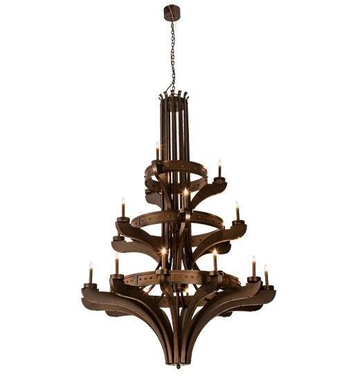 61" Wide Castilla 21 Light Three Tier Chandelier