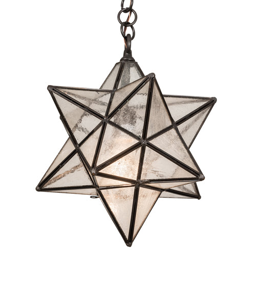 12" Wide Moravian Star Pendant