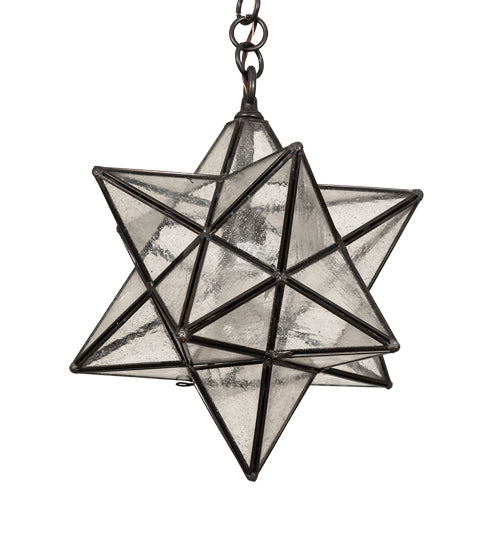 12" Wide Moravian Star Pendant