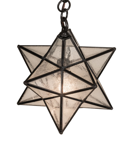 12" Wide Moravian Star Pendant