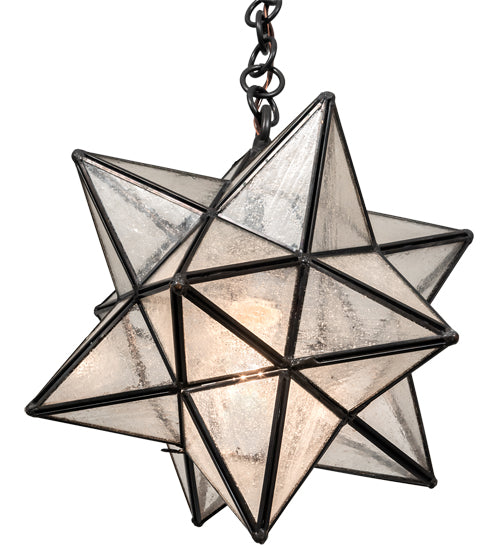 12" Wide Moravian Star Pendant