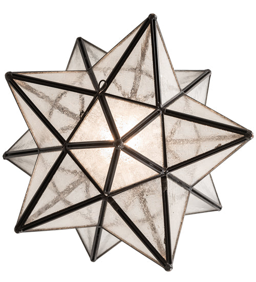 12" Wide Moravian Star Pendant