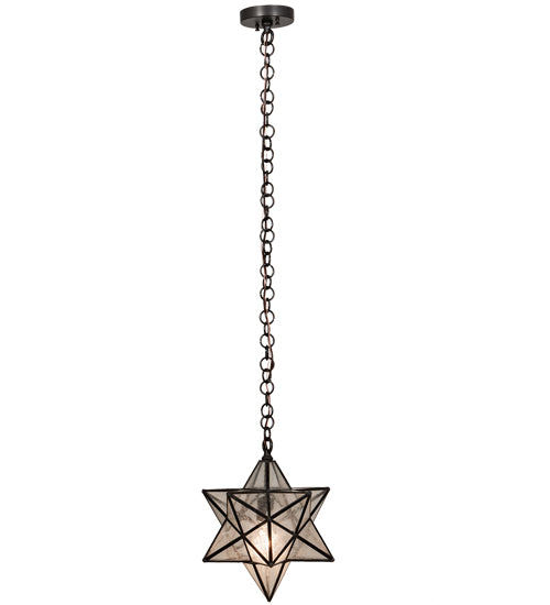 12" Wide Moravian Star Pendant