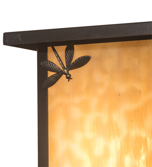 8" Wide Seneca Dragonfly Left Wall Sconce