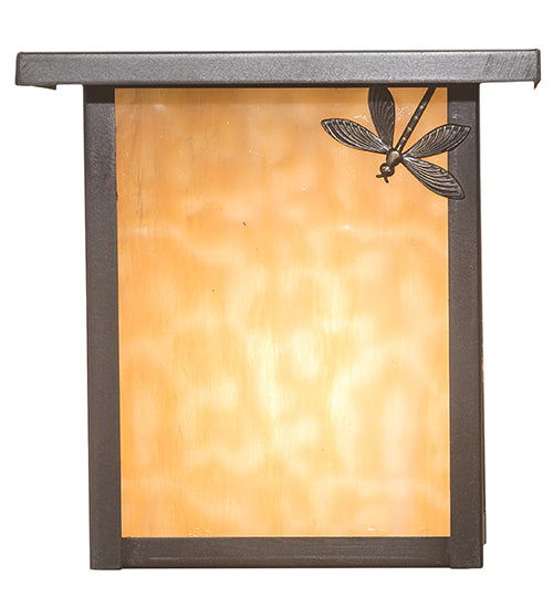 8" Wide Seneca Dragonfly Right Wall Sconce