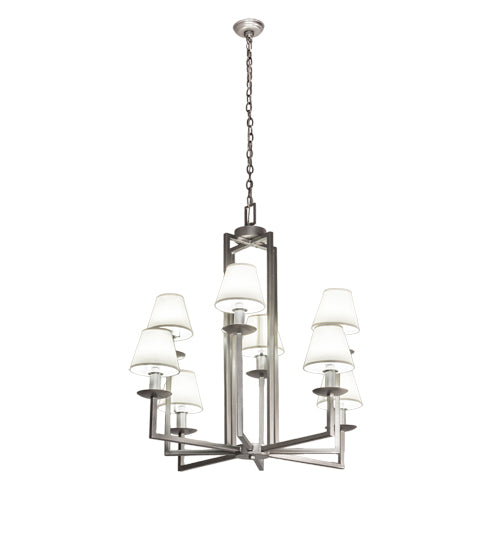 43" Wide Porte Tournante 8 Light Chandelier